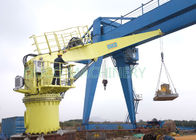 Einfach betreiben Sie steifer Boom-hydraulisches Marine Deck Crane For Fish-Schiff