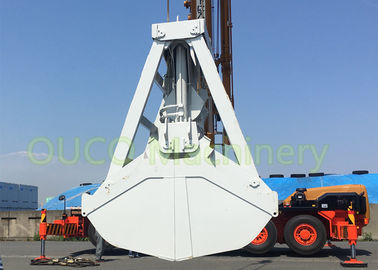 Two peels Grab Unloading with wireless remote control for material handling