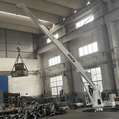 1.5T10M White Palfinger Stiff Boom Crane Passed Load Test